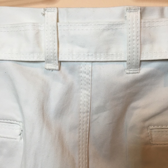 ZARA MEN’S LOOSE FIT WHITE CHINO WITH BELT 34/27 - Picture 6 of 8